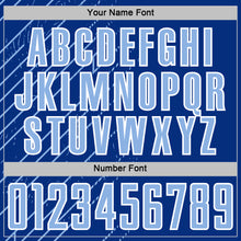 Charger l'image dans la galerie, Custom Royal Light Blue-White Lines Sports Sublimation Soccer Uniform Jersey