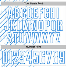 Загрузить изображение в средство просмотра галереи, Custom White Powder Blue Lines Sports Sublimation Soccer Uniform Jersey