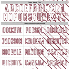 Charger l'image dans la galerie, Custom White Burgundy Lines Sports Sublimation Soccer Uniform Jersey