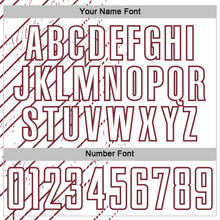 Charger l'image dans la galerie, Custom White Burgundy Lines Sports Sublimation Soccer Uniform Jersey