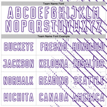 Загрузить изображение в средство просмотра галереи, Custom White Purple Lines Sports Sublimation Soccer Uniform Jersey