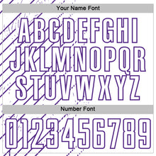 Загрузить изображение в средство просмотра галереи, Custom White Purple Lines Sports Sublimation Soccer Uniform Jersey