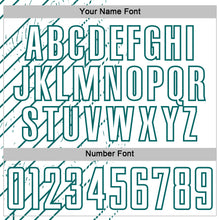 Charger l'image dans la galerie, Custom White Teal Lines Sports Sublimation Soccer Uniform Jersey