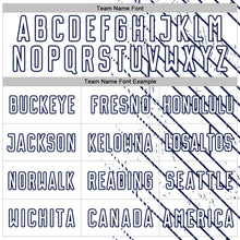 Charger l'image dans la galerie, Custom White Navy Lines Sports Sublimation Soccer Uniform Jersey