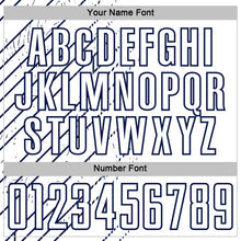 Charger l'image dans la galerie, Custom White Navy Lines Sports Sublimation Soccer Uniform Jersey