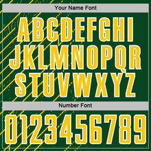 Load image into Gallery viewer, Custom Green Yellow-White Lines Sports Sublimation Soccer Uniform Jersey