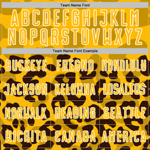 Charger l'image dans la galerie, Custom Brown Gold-White Animal Leopard Print Sports Sublimation Soccer Uniform Jersey