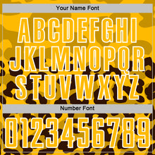 Charger l'image dans la galerie, Custom Brown Gold-White Animal Leopard Print Sports Sublimation Soccer Uniform Jersey