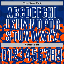 Загрузить изображение в средство просмотра галереи, Custom Orange Royal-White Animal Leopard Print Sports Sublimation Soccer Uniform Jersey