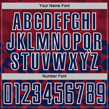 Загрузить изображение в средство просмотра галереи, Custom Navy Crimson-White Animal Leopard Print Sports Sublimation Soccer Uniform Jersey