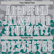 Laden Sie das Bild in den Galerie-Viewer, Custom Teal Gray-White Animal Leopard Print Sports Sublimation Soccer Uniform Jersey