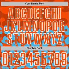 Загрузить изображение в средство просмотра галереи, Custom Sky Blue Orange-White Animal Leopard Print Sports Sublimation Soccer Uniform Jersey