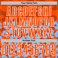 Laden Sie das Bild in den Galerie-Viewer, Custom Light Blue Orange-White Animal Leopard Print Sports Sublimation Soccer Uniform Jersey