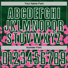 Charger l'image dans la galerie, Custom Pink Green-White Animal Leopard Print Sports Sublimation Soccer Uniform Jersey