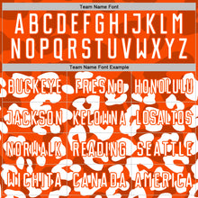 Загрузить изображение в средство просмотра галереи, Custom White Orange Animal Leopard Print Sports Sublimation Soccer Uniform Jersey