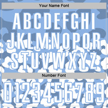 Загрузить изображение в средство просмотра галереи, Custom White Light Blue Animal Leopard Print Sports Sublimation Soccer Uniform Jersey