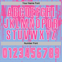 Загрузить изображение в средство просмотра галереи, Custom Light Blue Pink-White Dripping Splatte Pattern Sports Sublimation Soccer Uniform Jersey