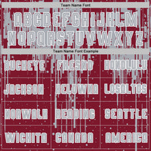 Load image into Gallery viewer, Custom Crimson Gray-White Dripping Splatte Pattern Sports Sublimation Soccer Uniform Jersey