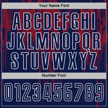 Загрузить изображение в средство просмотра галереи, Custom Navy Crimson-White Dripping Splatte Pattern Sports Sublimation Soccer Uniform Jersey