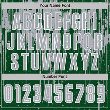Load image into Gallery viewer, Custom Green Gray-White Dripping Splatte Pattern Sports Sublimation Soccer Uniform Jersey