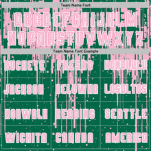 Load image into Gallery viewer, Custom Kelly Green Light Pink-White Dripping Splatte Pattern Sports Sublimation Soccer Uniform Jersey