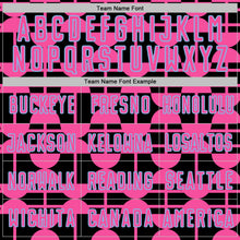 Load image into Gallery viewer, Custom Black Pink-Light Blue Geometric Shapes Sports Sublimation Soccer Uniform Jersey