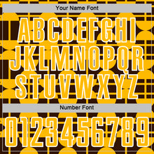 Charger l'image dans la galerie, Custom Brown Gold-White Geometric Shapes Sports Sublimation Soccer Uniform Jersey