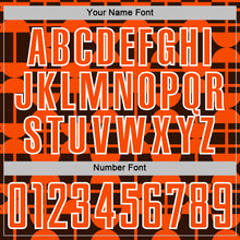 Load image into Gallery viewer, Custom Brown Orange-White Geometric Shapes Sports Sublimation Soccer Uniform Jersey