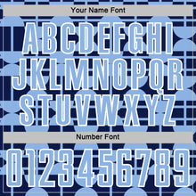 Загрузить изображение в средство просмотра галереи, Custom Navy Light Blue-White Geometric Shapes Sports Sublimation Soccer Uniform Jersey