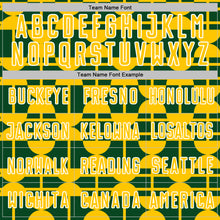 Load image into Gallery viewer, Custom Green Yellow-White Geometric Shapes Sports Sublimation Soccer Uniform Jersey