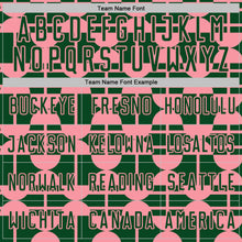 Load image into Gallery viewer, Custom Green Medium Pink Geometric Shapes Sports Sublimation Soccer Uniform Jersey