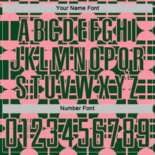 Load image into Gallery viewer, Custom Green Medium Pink Geometric Shapes Sports Sublimation Soccer Uniform Jersey