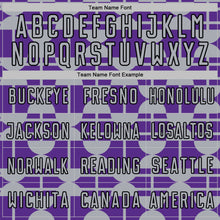 Laden Sie das Bild in den Galerie-Viewer, Custom Purple Gray-Black Geometric Shapes Sports Sublimation Soccer Uniform Jersey