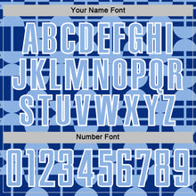 Load image into Gallery viewer, Custom Royal Light Blue-White Geometric Shapes Sports Sublimation Soccer Uniform Jersey