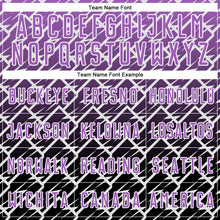 Load image into Gallery viewer, Custom Medium Purple Black-White Lightning Sports Sublimation Soccer Uniform Jersey
