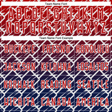 Load image into Gallery viewer, Custom Red Navy-White Lightning Sports Sublimation Soccer Uniform Jersey