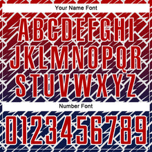 Load image into Gallery viewer, Custom Red Navy-White Lightning Sports Sublimation Soccer Uniform Jersey