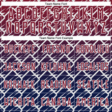 Load image into Gallery viewer, Custom Crimson Navy-White Lightning Sports Sublimation Soccer Uniform Jersey