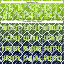 Laden Sie das Bild in den Galerie-Viewer, Custom Neon Green Navy-White Lightning Sports Sublimation Soccer Uniform Jersey