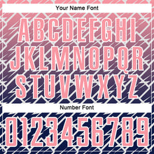 Load image into Gallery viewer, Custom Medium Pink Navy-White Lightning Sports Sublimation Soccer Uniform Jersey