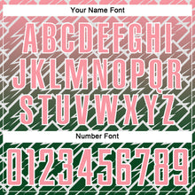 Load image into Gallery viewer, Custom Medium Pink Green-White Lightning Sports Sublimation Soccer Uniform Jersey