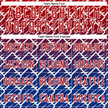 Load image into Gallery viewer, Custom Red Royal-White Lightning Sports Sublimation Soccer Uniform Jersey