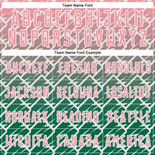 Load image into Gallery viewer, Custom Medium Pink Kelly Green-White Lightning Sports Sublimation Soccer Uniform Jersey