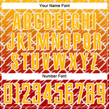 Laden Sie das Bild in den Galerie-Viewer, Custom Gold Red-White Lightning Sports Sublimation Soccer Uniform Jersey