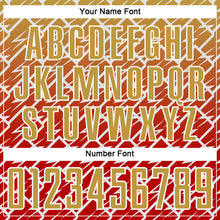 Charger l'image dans la galerie, Custom Old Gold Red-White Lightning Sports Sublimation Soccer Uniform Jersey