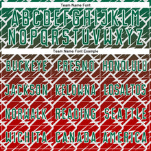 Laden Sie das Bild in den Galerie-Viewer, Custom Kelly Green Red-White Lightning Sports Sublimation Soccer Uniform Jersey