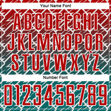 Load image into Gallery viewer, Custom Red Teal-White Lightning Sports Sublimation Soccer Uniform Jersey