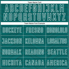 Загрузить изображение в средство просмотра галереи, Custom Teal Black-White Wavy Lines Sports Sublimation Soccer Uniform Jersey