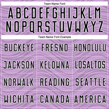 Загрузить изображение в средство просмотра галереи, Custom Light Purple Black-White Wavy Lines Sports Sublimation Soccer Uniform Jersey