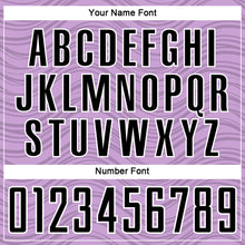 Загрузить изображение в средство просмотра галереи, Custom Light Purple Black-White Wavy Lines Sports Sublimation Soccer Uniform Jersey